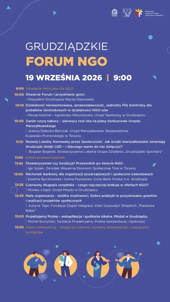 Grudziądz: NGO przejdą od podatków do grantów