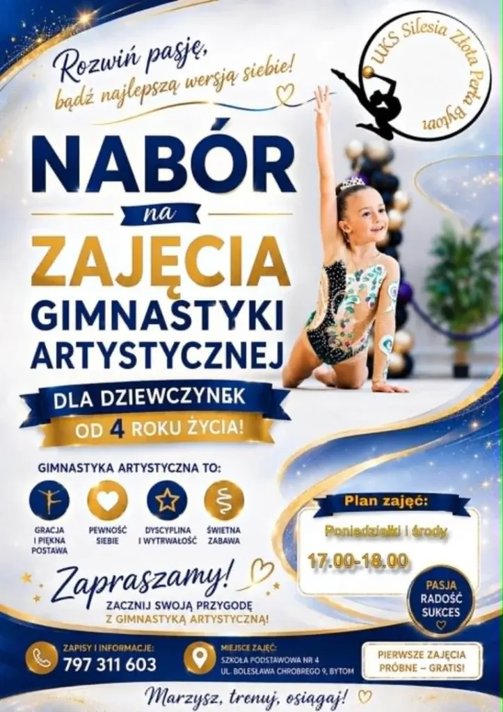 Rodzice w Bytomiu mogą zapisać córki na próbne zajęcia
